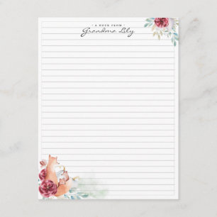 A Note From Grandma   Monogram Stationery Enclosure Card
