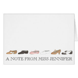 A Note from Personalized Dance Studio Teacher Gift