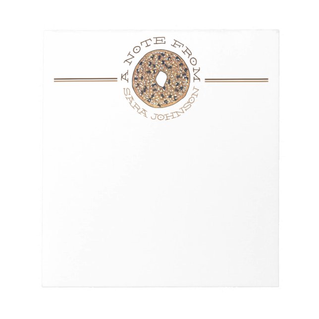 A Note from Personalized Everything Bagel Kitchen (Front)