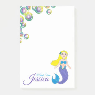 A Note From Personalized Magical Mermaid Bubbles