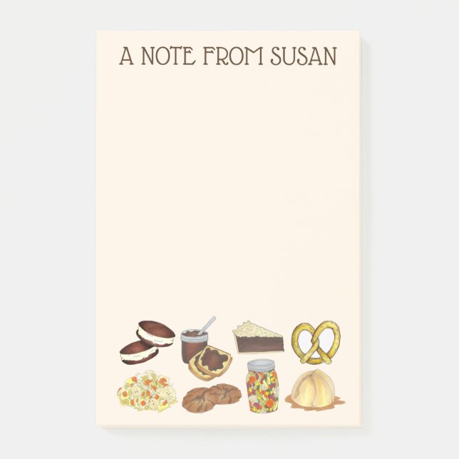 A Note From Personalized PA Dutch Amish Food (Front)