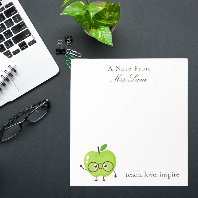 A Note From Teacher Appreciation Cute Notepad (Creator Uploaded)