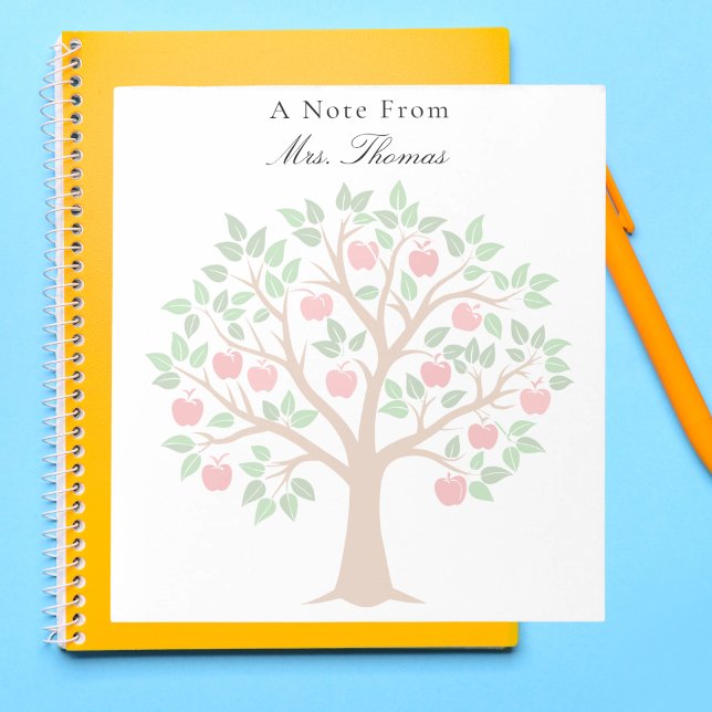 A Note From Teacher Appreciation Teacher Notepad (Creator Uploaded)