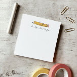 A Note From Teacher Pencil Post-it Note<br><div class="desc">Cute personalized teacher's notepad makes the perfect school supplies. "A note from" your favourite teacher with a playful,  hand-drawn pencil.</div>