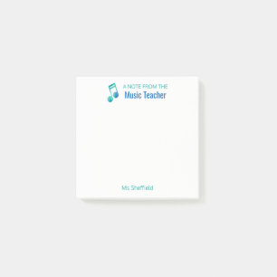 A Note From The Music Teacher Personalized Musical