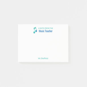 A Note From The Music Teacher Personalized Musical