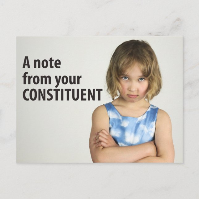 A note from your constituent Women's March 10/100 Postcard (Front)
