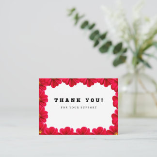 A Note of Thanks Enclosure Card