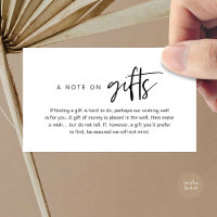 A note on gifts, Honeymoon Wish Fund Cash