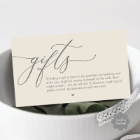 A note on gifts, Modern Romantic Wedding