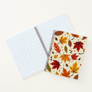 A notebook filled with autumn