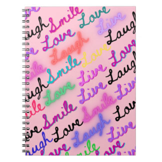A notebook with vibrant design.