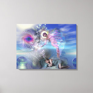 A novel can be a portal into parallel realities canvas print