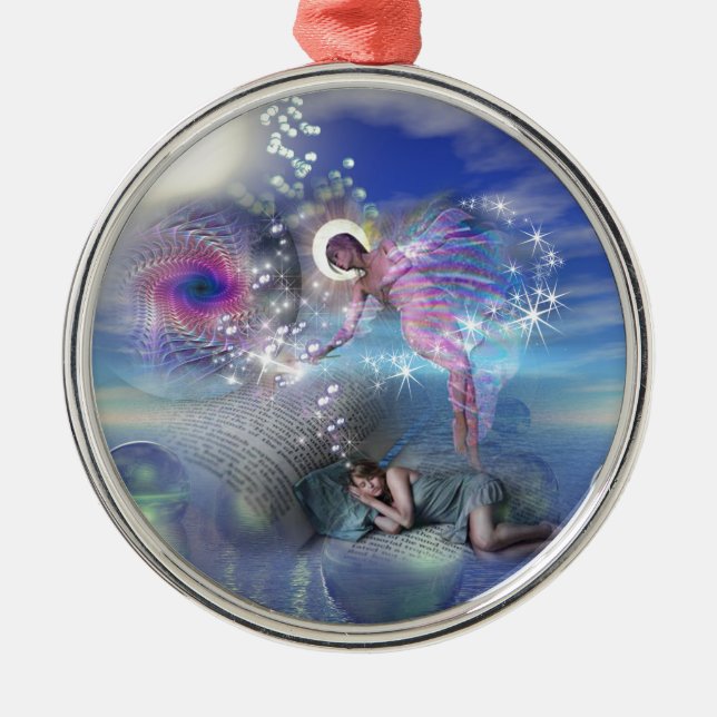 A novel can be a portal into parallel realities metal ornament (Front)