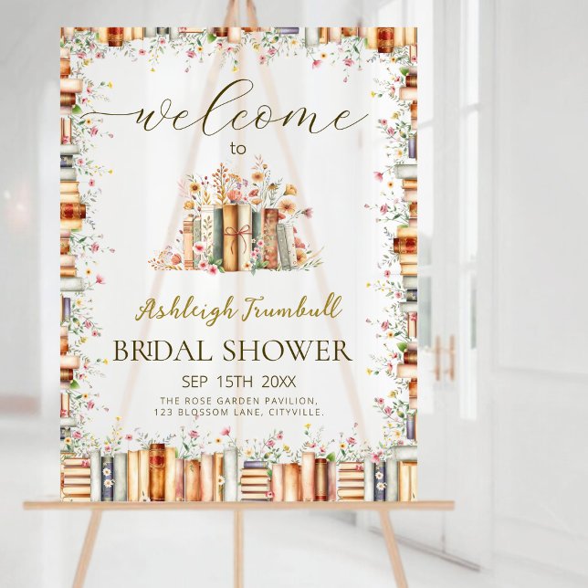 A Novel Kind of Love Acrylic Bridal Shower Welcome Sign (Creator Uploaded)