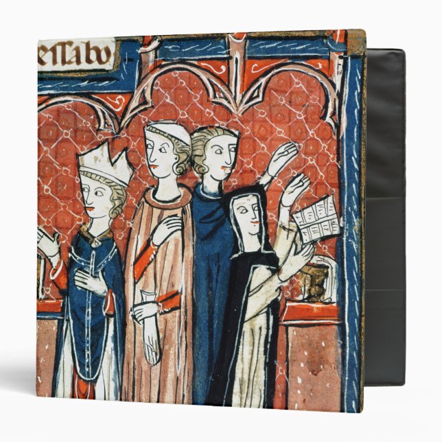 A nun taking her vows and mass binder (Front/Inside)