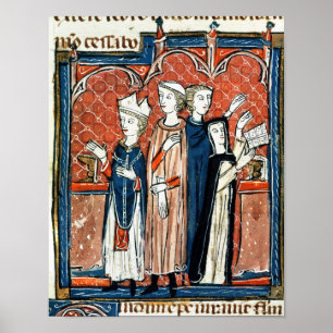 A nun taking her vows and mass poster