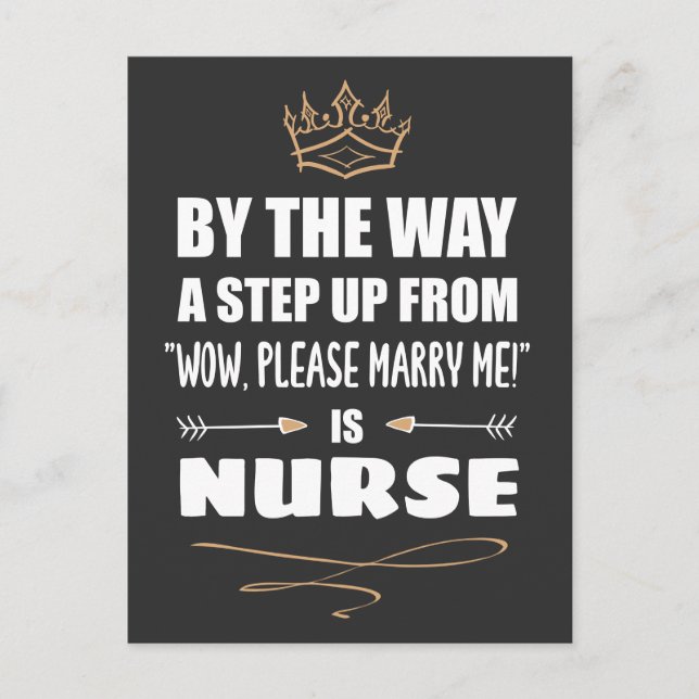 A Nurse is the Ultimate in Appeal. Funny Gift Postcard (Front)