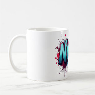 A nurse typography on a colourful splash coffee mug