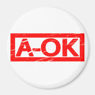A-OK Stamp Magnet