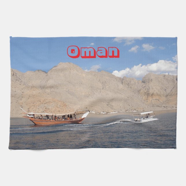 A Omani Coastal Adventure Kitchen Towel (Horizontal)