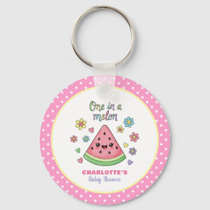 A One in a Melon Celebration Baby Shower Keychain