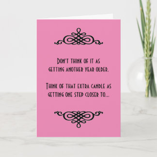 A one-step-closer birthday card