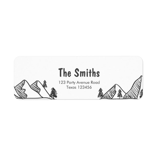 A Onederful Wild Adventure Return Address Labels (Front)