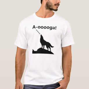 "A-OOOOOOGA !" T-shirt Wolf Funny
