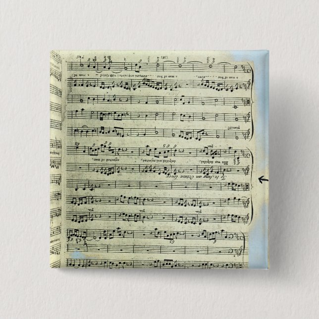 A page from one of the only two copies 2 inch square button (Front)