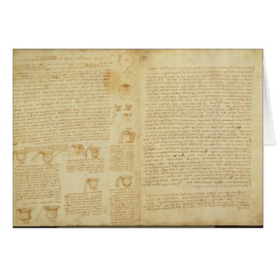 A page from the Codex Leicester, 1508-12