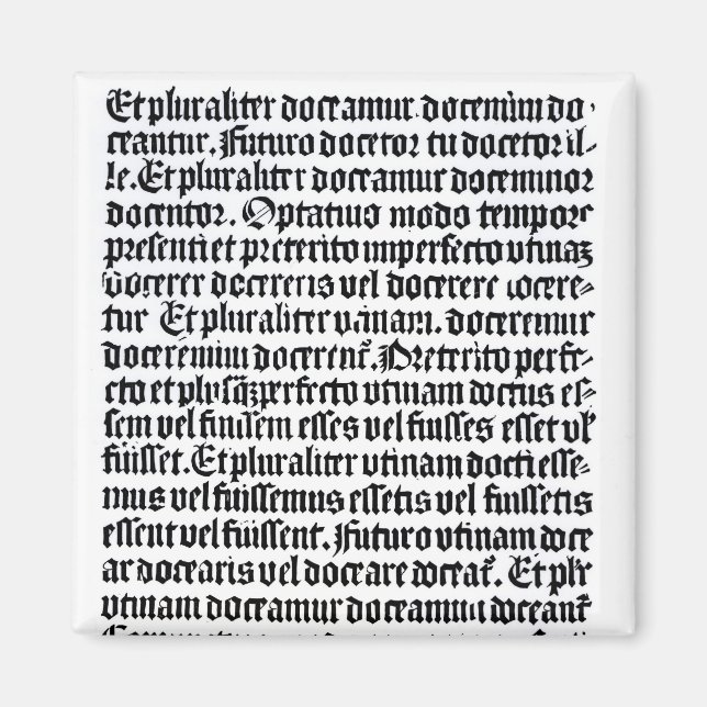 A page of the 'Grammaire Latine' Magnet (Front)