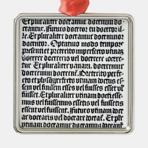 A page of the 'Grammaire Latine' Metal Ornament