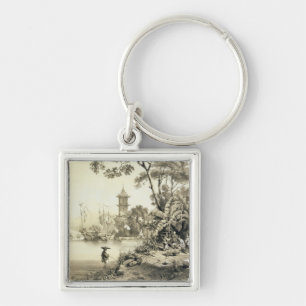 A Pagoda on the Macao-Canton Canal, plate 21 from Keychain