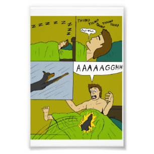 A painful wake up photo print