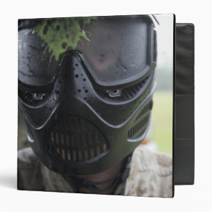 A paintball round binder