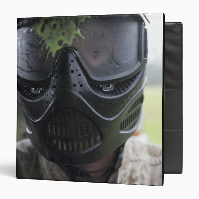 A paintball round binder (Front/Inside)