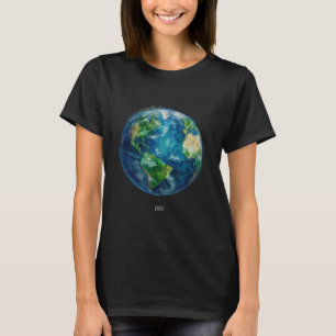 A painting of the earth in a space T-Shirt