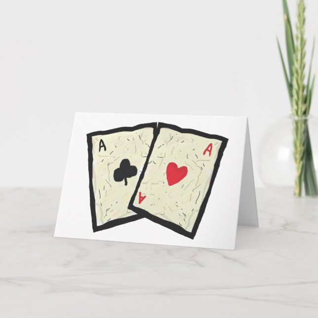A Pair Of Aces Card (Front)