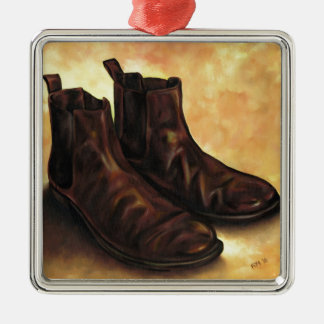 A Pair of Chelsea Boots Metal Ornament
