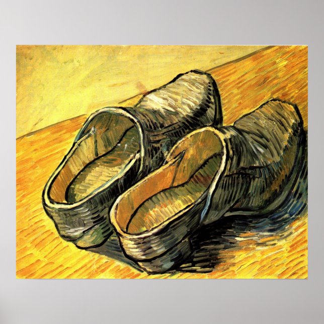 A Pair of Leather Clogs by Vincent van Gogh Poster (Front)