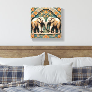 A Pair of Pachyderms Canvas Print