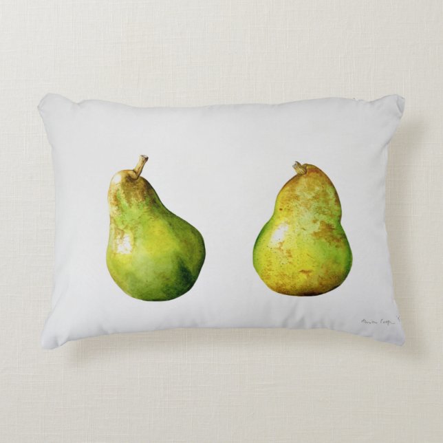 A Pair of Pears 1997 Accent Pillow (Front)