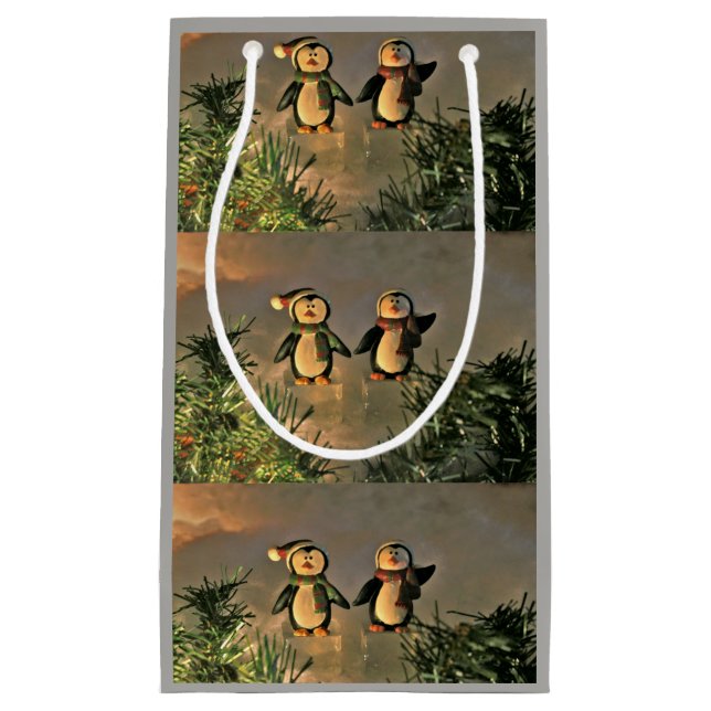 A Pair of Penguins Small Gift Bag (Front)