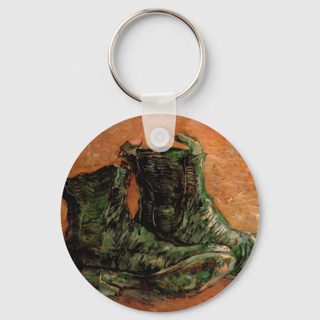 A Pair of Shoes by Vincent van Gogh Keychain (Front)