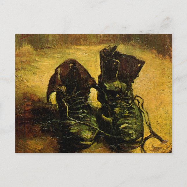 A Pair of Shoes by Vincent van Gogh Postcard (Front)