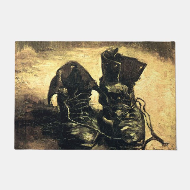 A Pair of Shoes - Van Gogh Floor Mat (Front)