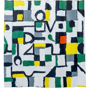 A Palette Knife Painting; Abstract Grid Painting; 