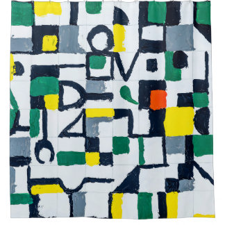 A Palette Knife Painting; Abstract Grid Painting; 