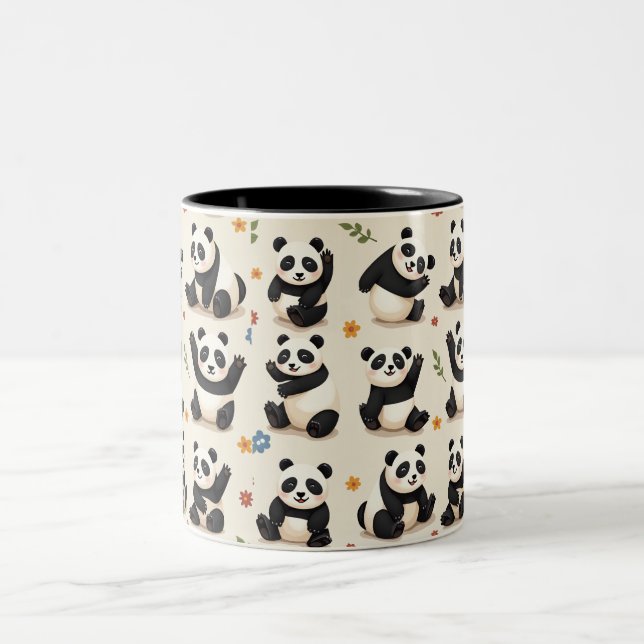a panda mug (Center)